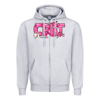 Heather Grey Breast Cancer CPHT Pharmacy Technician Zipper Hoodie - texasbilliewilder