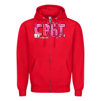 Red Breast Cancer CPHT Pharmacy Technician Zipper Hoodie - texasbilliewilder