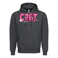 Smoke Breast Cancer CPHT Pharmacy Technician Zipper Hoodie - texasbilliewilder