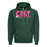 Sports Green Breast Cancer CPHT Pharmacy Technician Zipper Hoodie - texasbilliewilder