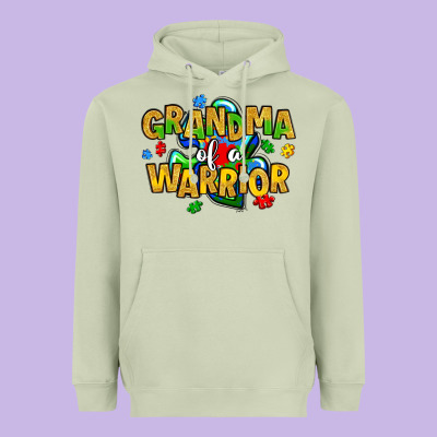 Grandma Of A Warrior Heavyweight Hoodie Designed By Artiststas