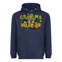 Navy grandma of a warrior Heavyweight Hoodie - Artiststas
