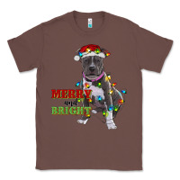 Chestnut merry and bright pitbull Classic Tee - RanaPortraitStore