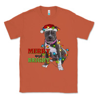 Copper merry and bright pitbull Classic Tee - RanaPortraitStore