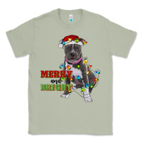 Matcha merry and bright pitbull Classic Tee - RanaPortraitStore