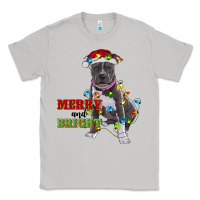 Moon Dust merry and bright pitbull Classic Tee - RanaPortraitStore