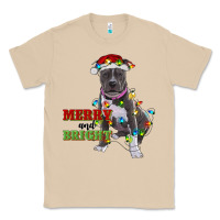 Mushroom merry and bright pitbull Classic Tee - RanaPortraitStore