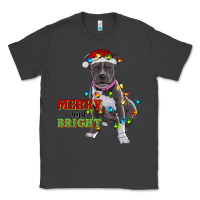 Smoke merry and bright pitbull Classic Tee - RanaPortraitStore
