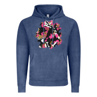 Vintage Denim valentine's day cow patches Vintage Hoodie - AdoDesignShop