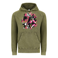 Vintage Olive valentine's day cow patches Vintage Hoodie - AdoDesignShop