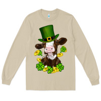 Mushroom st patricks day cow Long Sleeve Tee - RanaPortraitStore