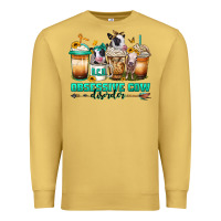 Antique Gold ocd obsessive cow disorder coffee cups Premium Sweatshirt - Jasminsmagicworld