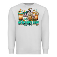 Dove Grey ocd obsessive cow disorder coffee cups Premium Sweatshirt - Jasminsmagicworld