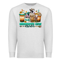 Oatmeal Heather ocd obsessive cow disorder coffee cups Premium Sweatshirt - Jasminsmagicworld