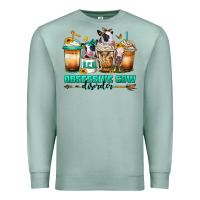Seafoam ocd obsessive cow disorder coffee cups Premium Sweatshirt - Jasminsmagicworld