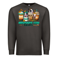 Smoke ocd obsessive cow disorder coffee cups Premium Sweatshirt - Jasminsmagicworld