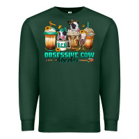 Sports Green ocd obsessive cow disorder coffee cups Premium Sweatshirt - Jasminsmagicworld