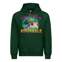 Forest Green im turtley adorable Urban Hoodie - NancyCooperArtShop