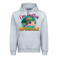Heather Grey im turtley adorable Urban Hoodie - NancyCooperArtShop