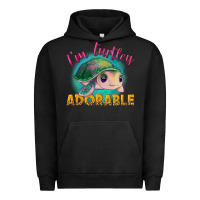 Pigment Black im turtley adorable Urban Hoodie - NancyCooperArtShop