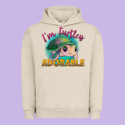 Im Turtley Adorable Urban Hoodie Designed By Nancycooperartshop