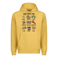 Antique Gold god says i am mardi gras Premium Hoodie - MaliasSmallBusiness