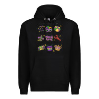 Black god says i am mardi gras Premium Hoodie - MaliasSmallBusiness