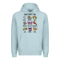 Blue Mist god says i am mardi gras Premium Hoodie - MaliasSmallBusiness