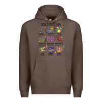 Coffee god says i am mardi gras Premium Hoodie - MaliasSmallBusiness