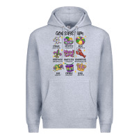 Heather Grey god says i am mardi gras Premium Hoodie - MaliasSmallBusiness