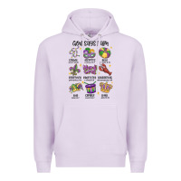 Lilac god says i am mardi gras Premium Hoodie - MaliasSmallBusiness