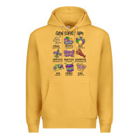 Mustard god says i am mardi gras Premium Hoodie - MaliasSmallBusiness