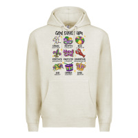Oatmeal Heather god says i am mardi gras Premium Hoodie - MaliasSmallBusiness