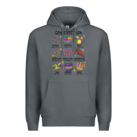 Rock god says i am mardi gras Premium Hoodie - MaliasSmallBusiness