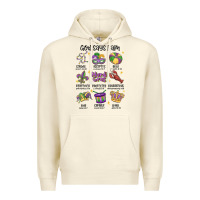 Sandshell god says i am mardi gras Premium Hoodie - MaliasSmallBusiness
