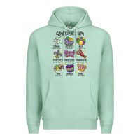 Seafoam god says i am mardi gras Premium Hoodie - MaliasSmallBusiness