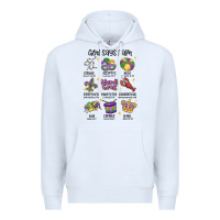 White god says i am mardi gras Premium Hoodie - MaliasSmallBusiness