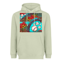 Matcha baseball leopard turquoise sunflower Heavyweight Hoodie - JahusDesignShop