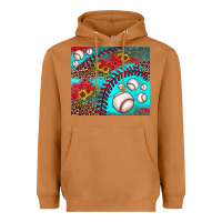 Meerkat baseball leopard turquoise sunflower Heavyweight Hoodie - JahusDesignShop