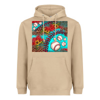 Mushroom baseball leopard turquoise sunflower Heavyweight Hoodie - JahusDesignShop