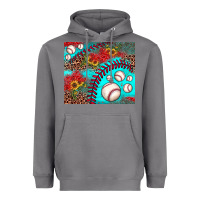 Storm baseball leopard turquoise sunflower Heavyweight Hoodie - JahusDesignShop
