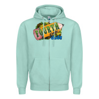 Seafoam fourth grade dude Zipper Hoodie - RanaPortraitStore