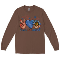 Chestnut peace love america billie wilder Long Sleeve Tee - texasbilliewilder