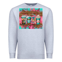 Heather Grey nurse fuel coffee cups Premium Sweatshirt - Jasminsmagicworld