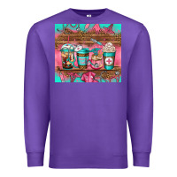 Purple nurse fuel coffee cups Premium Sweatshirt - Jasminsmagicworld