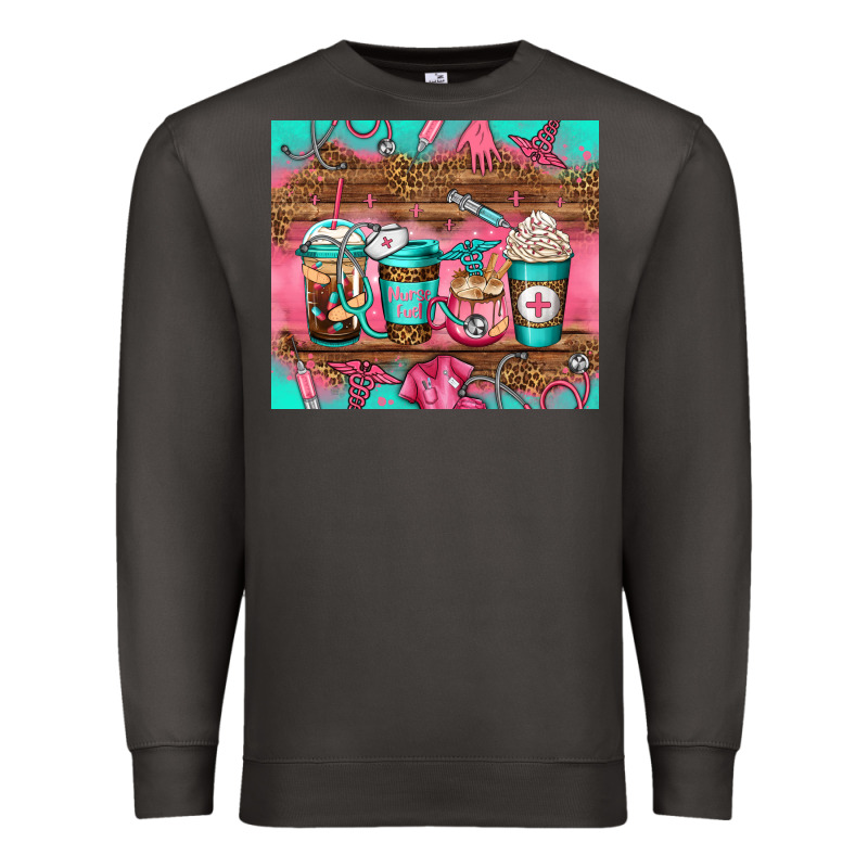 Nurse Fuel Coffee Cups Premium Sweatshirt by Jasminsmagicworld | Teevron