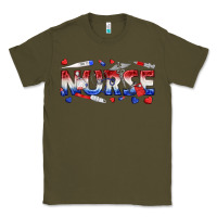 Army Green american nurse Classic Tee - texasbilliewilder
