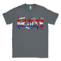 Charcoal Heather american nurse Classic Tee - texasbilliewilder