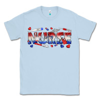 Dusty Blue american nurse Classic Tee - texasbilliewilder