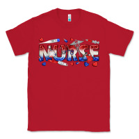 Red american nurse Classic Tee - texasbilliewilder